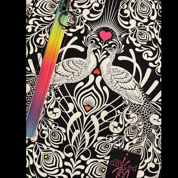 Colorful Peacock Rainbow Convertible Backpack Sling - Picture 11 of 15